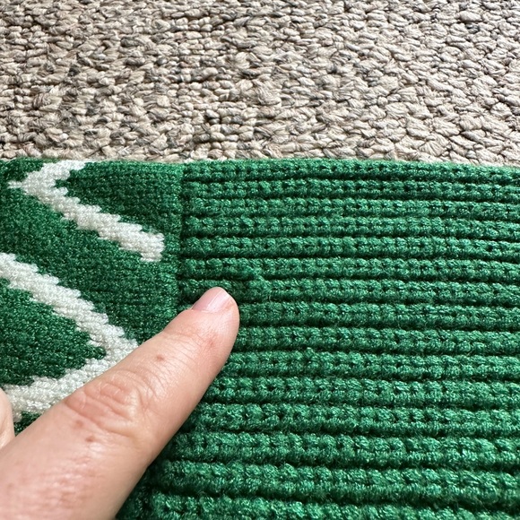 Varley Sweater Womens Small Green Marcie Fair Isle Yoke Knit Pullover Geometric - Picture 8 of 11